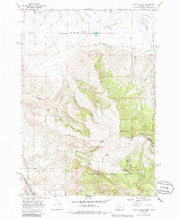 Corral Creek Montana Historical topographic map, 1:24000 scale, 7.5 X 7.5 Minute, Year 1968