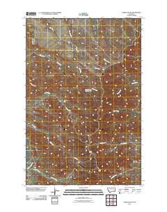 Corral Butte Montana Historical topographic map, 1:24000 scale, 7.5 X 7.5 Minute, Year 2011