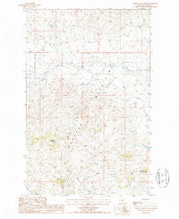 Corrigan Mountain Montana Historical topographic map, 1:24000 scale, 7.5 X 7.5 Minute, Year 1987