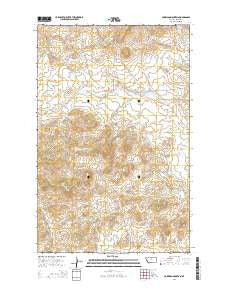Corrigan Mountain Montana Current topographic map, 1:24000 scale, 7.5 X 7.5 Minute, Year 2014