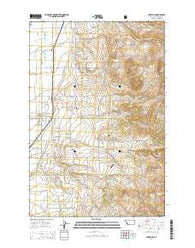 Corvallis Montana Current topographic map, 1:24000 scale, 7.5 X 7.5 Minute, Year 2014
