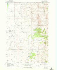 Corvallis Montana Historical topographic map, 1:24000 scale, 7.5 X 7.5 Minute, Year 1967