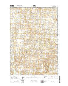 Cotton Creek Montana Current topographic map, 1:24000 scale, 7.5 X 7.5 Minute, Year 2014