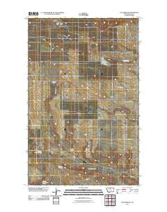 Cottonwood Montana Historical topographic map, 1:24000 scale, 7.5 X 7.5 Minute, Year 2011
