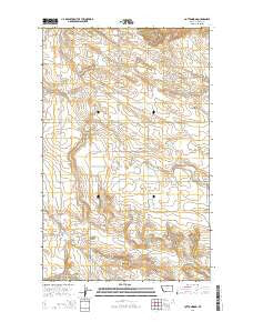 Cottonwood Montana Current topographic map, 1:24000 scale, 7.5 X 7.5 Minute, Year 2014
