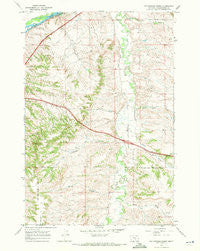 Cottonwood Creek Montana Historical topographic map, 1:24000 scale, 7.5 X 7.5 Minute, Year 1967