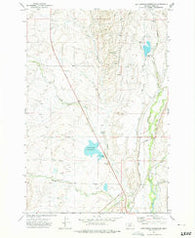 Cottonwood Reservoir Montana Historical topographic map, 1:24000 scale, 7.5 X 7.5 Minute, Year 1972