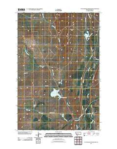 Cottonwood Reservoir Montana Historical topographic map, 1:24000 scale, 7.5 X 7.5 Minute, Year 2011