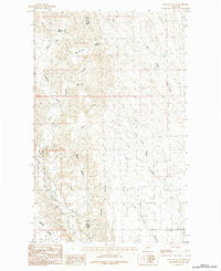 Coulter Coulee Montana Historical topographic map, 1:24000 scale, 7.5 X 7.5 Minute, Year 1984