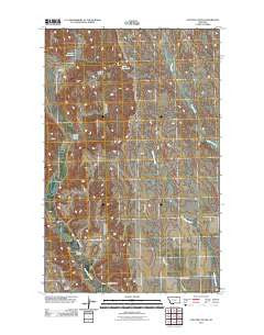 Coulter Coulee Montana Historical topographic map, 1:24000 scale, 7.5 X 7.5 Minute, Year 2011
