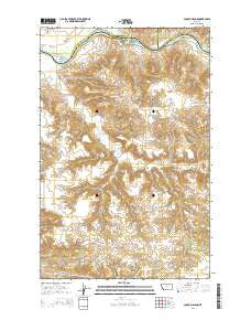 Council Island Montana Current topographic map, 1:24000 scale, 7.5 X 7.5 Minute, Year 2014