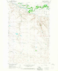 Cow Creek Montana Historical topographic map, 1:24000 scale, 7.5 X 7.5 Minute, Year 1964