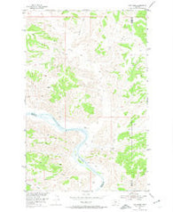 Cow Island Montana Historical topographic map, 1:24000 scale, 7.5 X 7.5 Minute, Year 1954