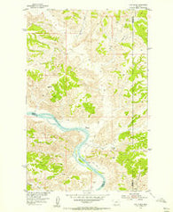 Cow Island Montana Historical topographic map, 1:24000 scale, 7.5 X 7.5 Minute, Year 1954