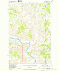 Cow Island Montana Historical topographic map, 1:24000 scale, 7.5 X 7.5 Minute, Year 1954
