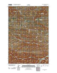 Cow Face Hill Montana Historical topographic map, 1:24000 scale, 7.5 X 7.5 Minute, Year 2011