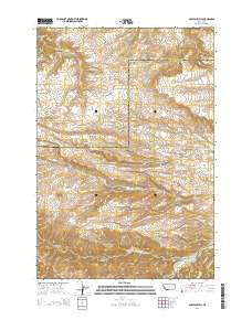 Cow Face Hill Montana Current topographic map, 1:24000 scale, 7.5 X 7.5 Minute, Year 2014