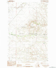 Cowan Reservoir Montana Historical topographic map, 1:24000 scale, 7.5 X 7.5 Minute, Year 1984