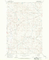 Cox Butte Montana Historical topographic map, 1:24000 scale, 7.5 X 7.5 Minute, Year 1967