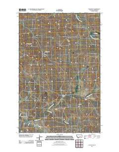 Cox Butte Montana Historical topographic map, 1:24000 scale, 7.5 X 7.5 Minute, Year 2011