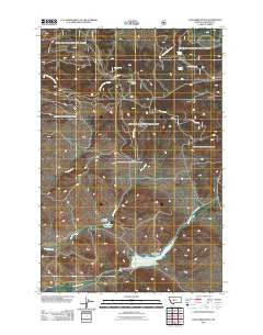 Coxcombe Butte Montana Historical topographic map, 1:24000 scale, 7.5 X 7.5 Minute, Year 2011