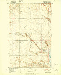 Coyote Coulee Montana Historical topographic map, 1:24000 scale, 7.5 X 7.5 Minute, Year 1950