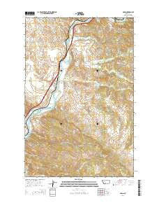 Craig Montana Current topographic map, 1:24000 scale, 7.5 X 7.5 Minute, Year 2014