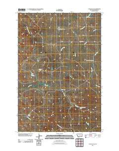 Crain Place Montana Historical topographic map, 1:24000 scale, 7.5 X 7.5 Minute, Year 2011