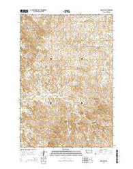 Crain Place Montana Current topographic map, 1:24000 scale, 7.5 X 7.5 Minute, Year 2014