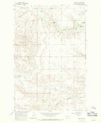 Crane NE Montana Historical topographic map, 1:24000 scale, 7.5 X 7.5 Minute, Year 1966
