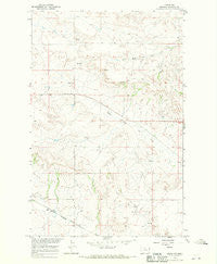 Crane NW Montana Historical topographic map, 1:24000 scale, 7.5 X 7.5 Minute, Year 1966