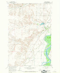 Crane Montana Historical topographic map, 1:24000 scale, 7.5 X 7.5 Minute, Year 1966