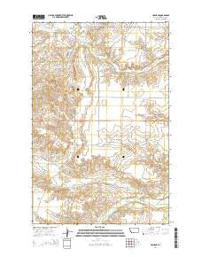 Crane NE Montana Current topographic map, 1:24000 scale, 7.5 X 7.5 Minute, Year 2014
