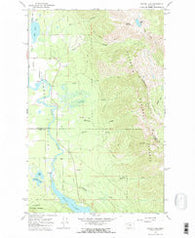 Crater Lake Montana Historical topographic map, 1:24000 scale, 7.5 X 7.5 Minute, Year 1964
