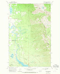 Crater Lake Montana Historical topographic map, 1:24000 scale, 7.5 X 7.5 Minute, Year 1964