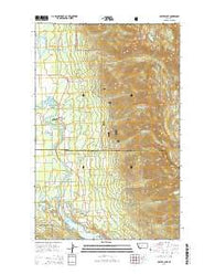 Crater Lake Montana Current topographic map, 1:24000 scale, 7.5 X 7.5 Minute, Year 2014
