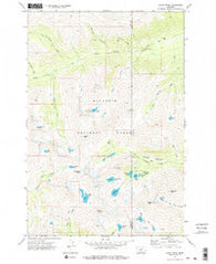 Crazy Peak Montana Historical topographic map, 1:24000 scale, 7.5 X 7.5 Minute, Year 1972