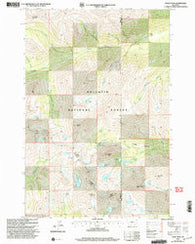 Crazy Peak Montana Historical topographic map, 1:24000 scale, 7.5 X 7.5 Minute, Year 2000