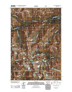 Crazy Peak Montana Historical topographic map, 1:24000 scale, 7.5 X 7.5 Minute, Year 2011