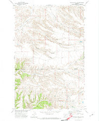 Crazyman Coulee Montana Historical topographic map, 1:24000 scale, 7.5 X 7.5 Minute, Year 1971