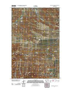 Crazyman Coulee Montana Historical topographic map, 1:24000 scale, 7.5 X 7.5 Minute, Year 2011