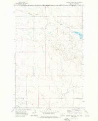Creedman Coulee West Montana Historical topographic map, 1:24000 scale, 7.5 X 7.5 Minute, Year 1972