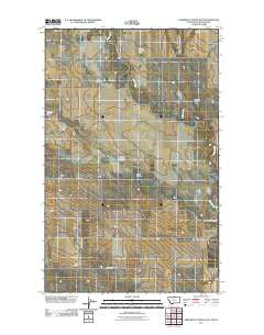 Creedman Coulee East Montana Historical topographic map, 1:24000 scale, 7.5 X 7.5 Minute, Year 2011