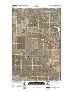 Creedman Coulee West Montana Historical topographic map, 1:24000 scale, 7.5 X 7.5 Minute, Year 2011