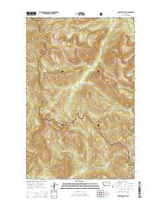 Crescent Cliff Montana Current topographic map, 1:24000 scale, 7.5 X 7.5 Minute, Year 2014