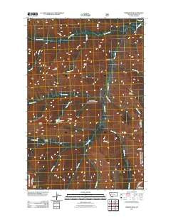 Crimson Peak Montana Historical topographic map, 1:24000 scale, 7.5 X 7.5 Minute, Year 2011