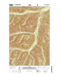 Crimson Peak Montana Current topographic map, 1:24000 scale, 7.5 X 7.5 Minute, Year 2014