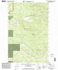 Cripple Horse Mountain Montana Historical topographic map, 1:24000 scale, 7.5 X 7.5 Minute, Year 1977
