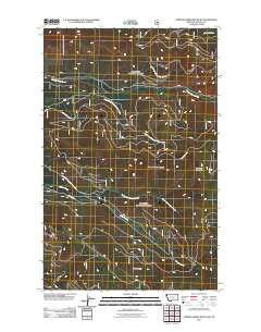 Cripple Horse Mountain Montana Historical topographic map, 1:24000 scale, 7.5 X 7.5 Minute, Year 2011