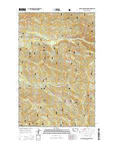Cripple Horse Mountain Montana Current topographic map, 1:24000 scale, 7.5 X 7.5 Minute, Year 2014